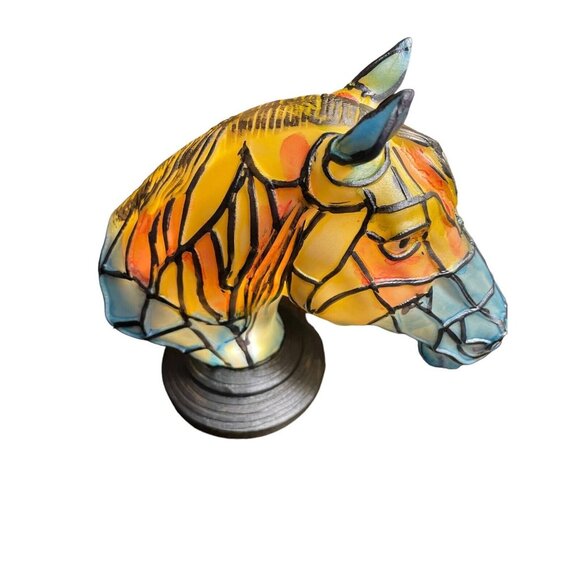 Horse Stained Resin Night Light 3D Table Lamp Series Desk Lamps Retro 16" x 16" - Picture 2 of 12